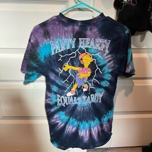 Vans Purple and Blue Tie-Dye Short Sleeve Tee